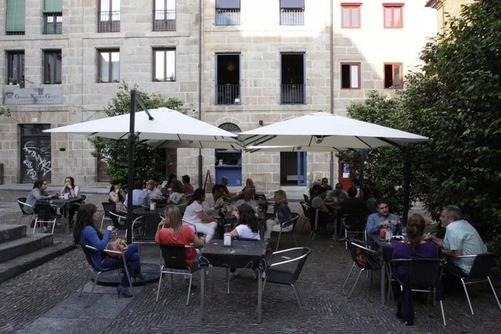 Plaza de la Magadalena, en Ourense.