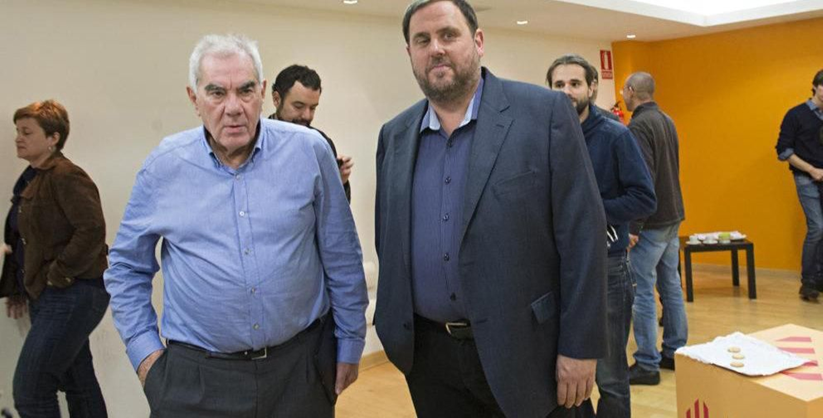 Ernest Margall en una imagen de archivo junto a Oriol Junqueras.