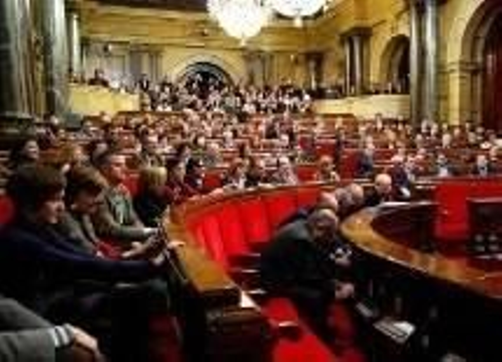 Vista del hemiciclo del Parlamento catalán.
