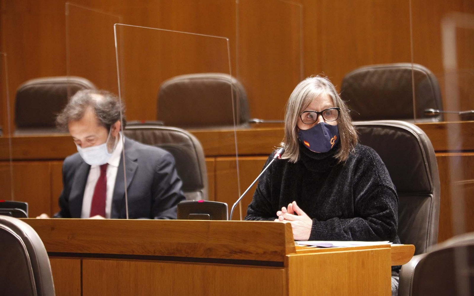 Beatriz García, diputada de Ciudadanos, fue la encargada de exponer la propuesta