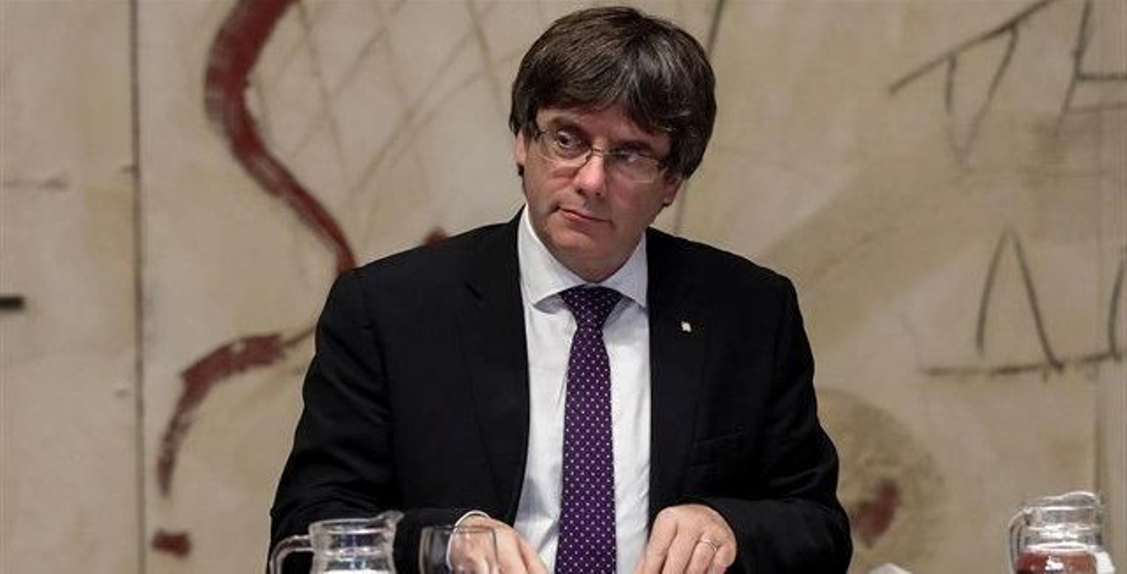 Carles Puigdemont durante una comparecencia pública.