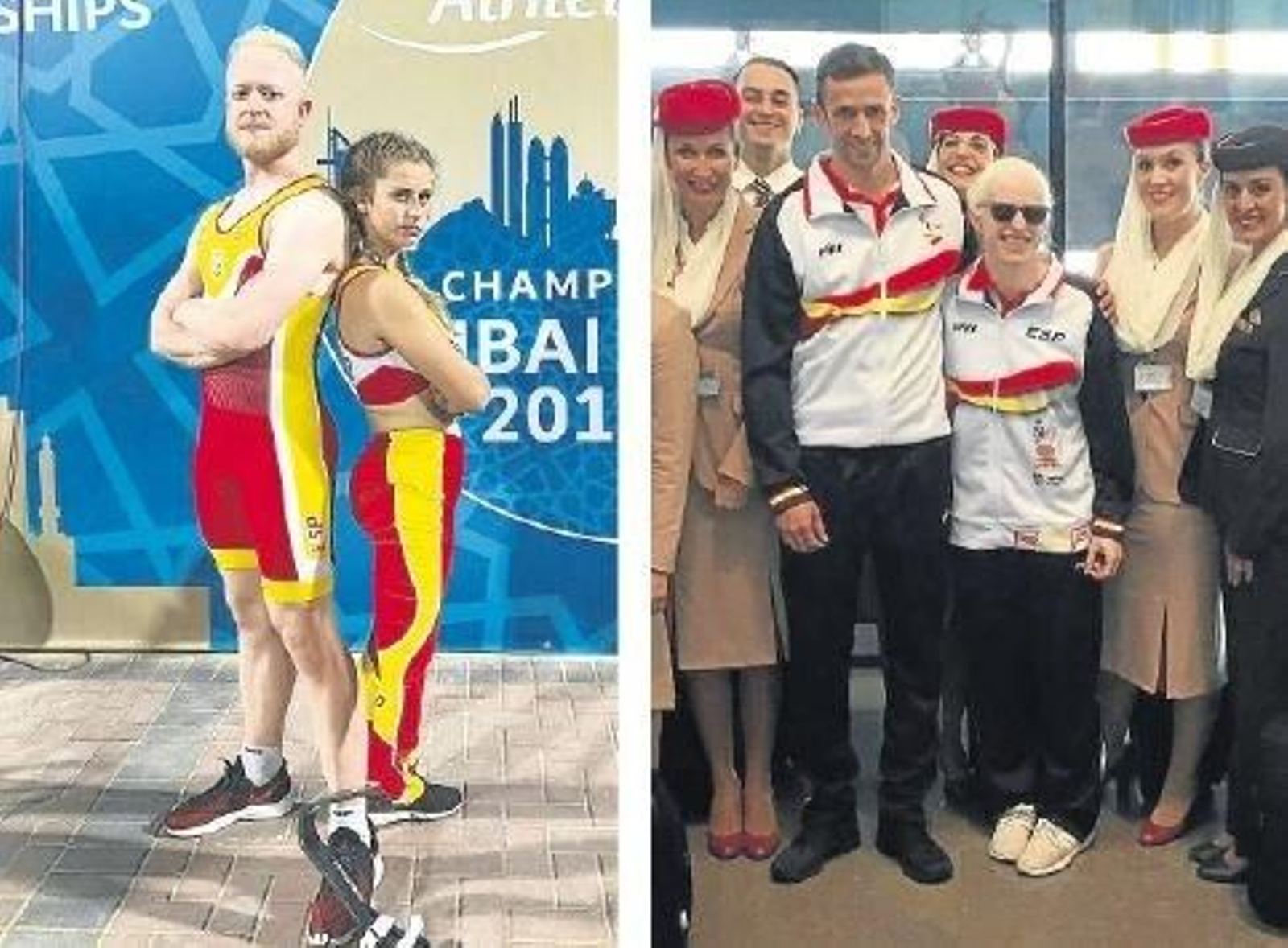 Desirée Vila (en la imagen, con Iván Cano) y Susana Rodríguez Gacio, con su guía Celso Comesaña