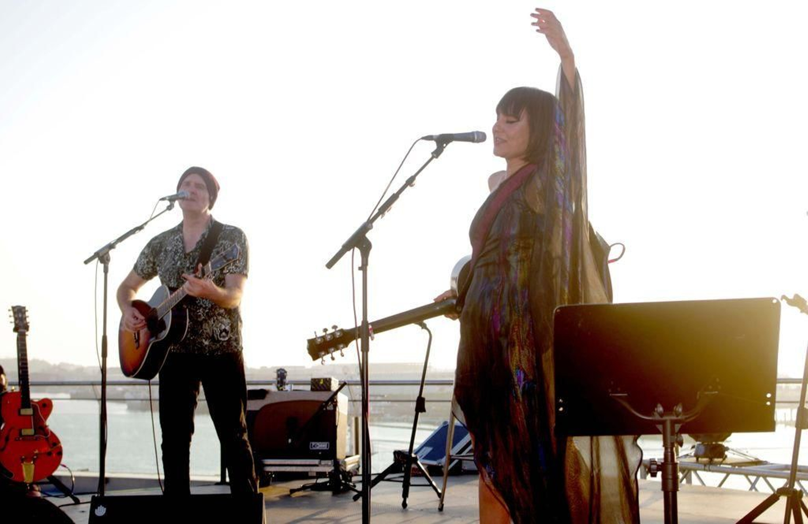 El concierto de Amaral,  presentado por el alcalde, y que tuvo como telonera a “dani”.