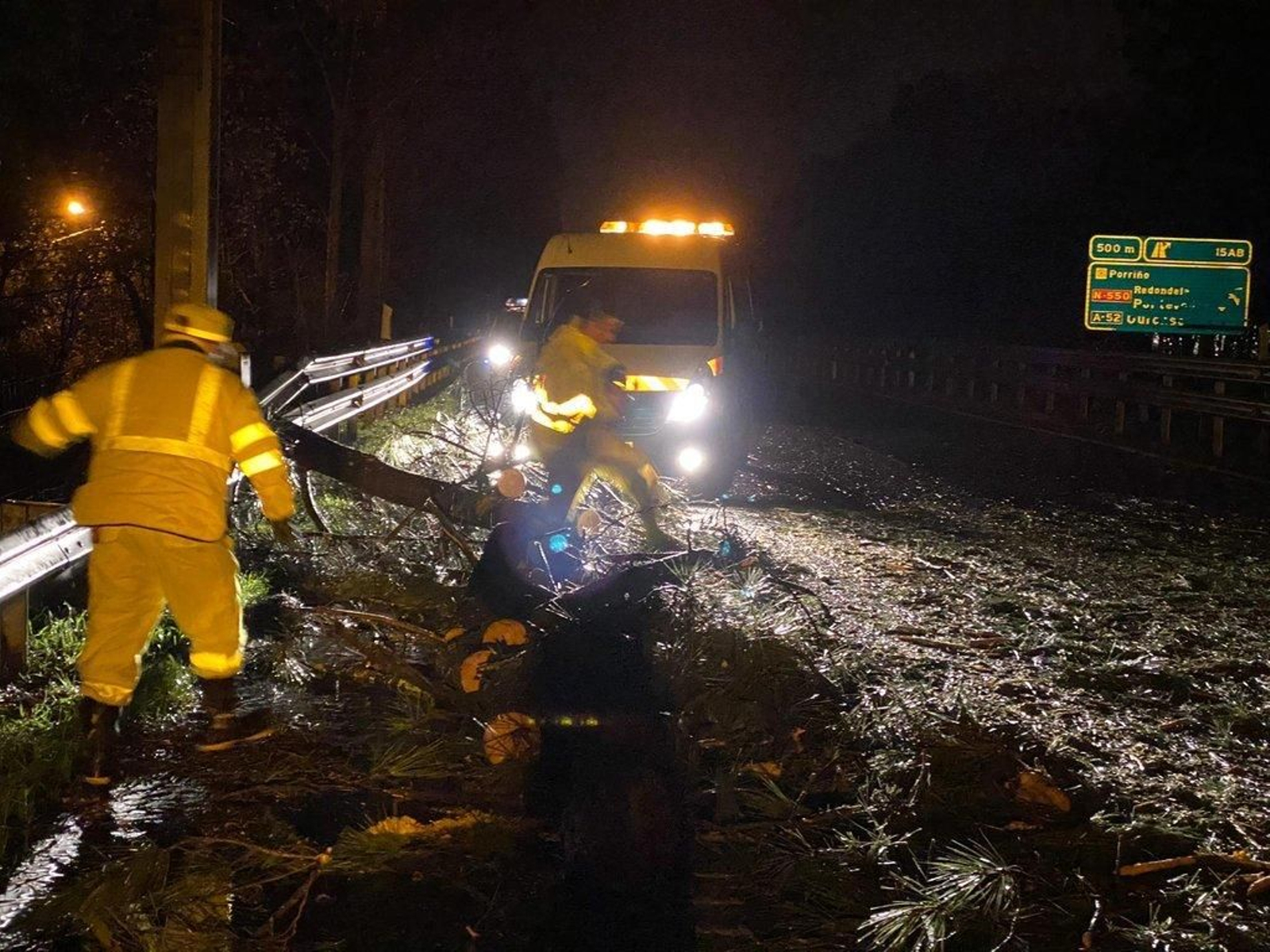 Los efectos de la borrasca "Elsa" // Alberte