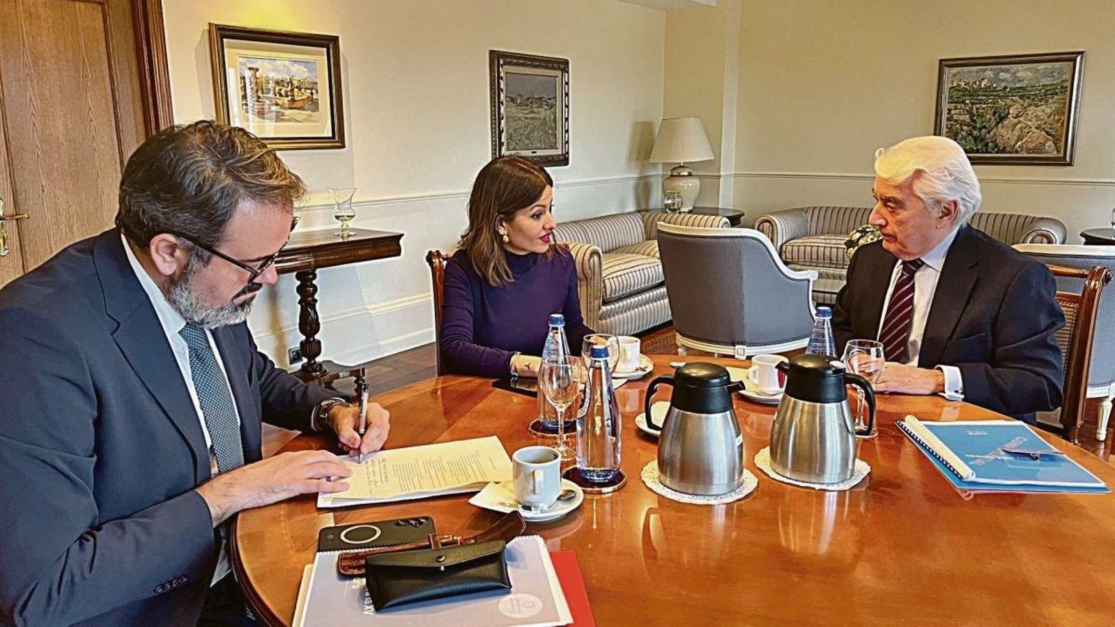 Rubén Pérez (izq).