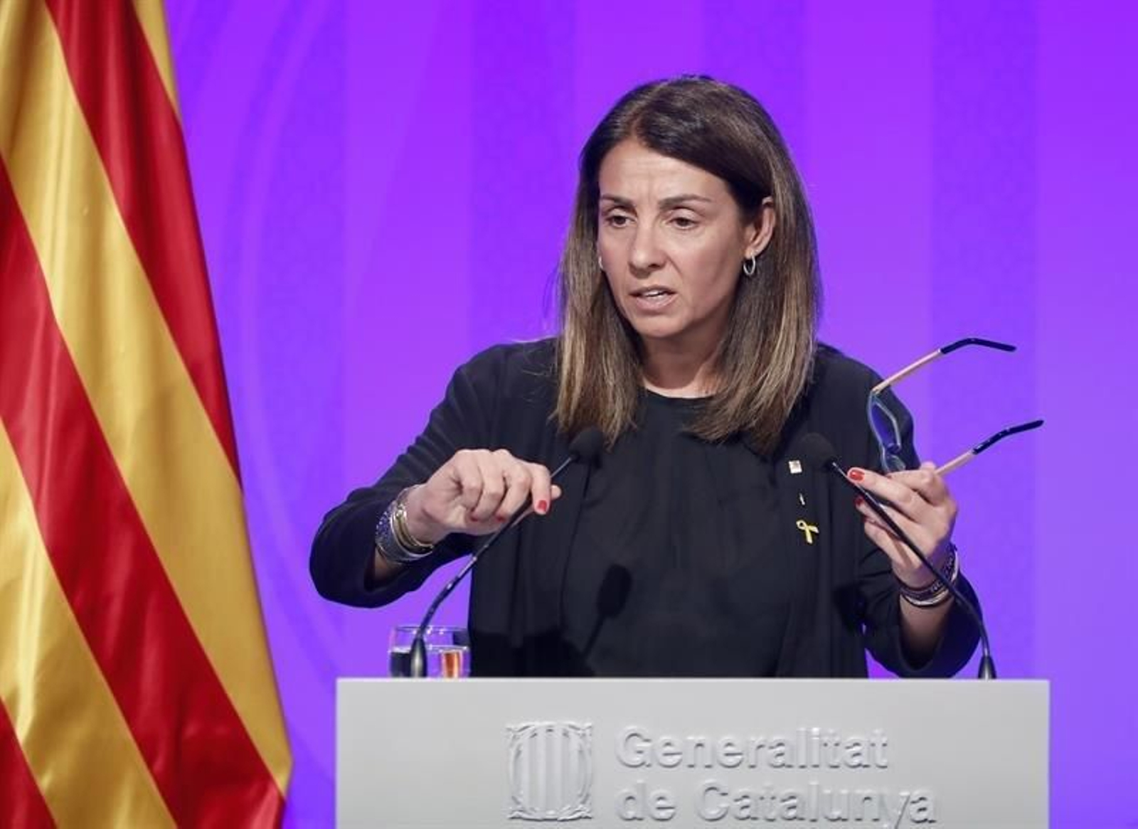 La consellera de la presidencia y portavoz del Govern, Meritxell Budó