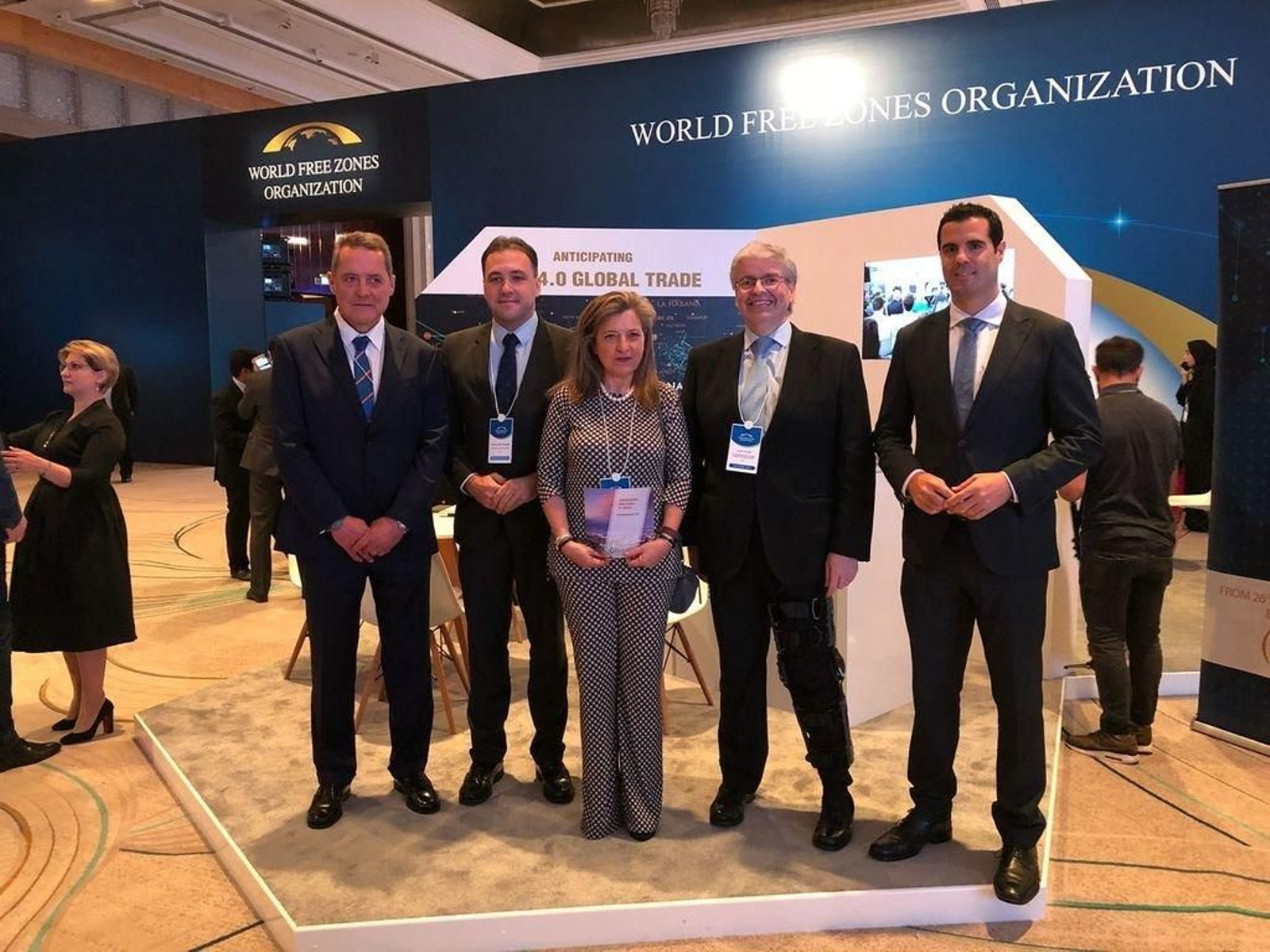 Teresa Pedrisa, en la cumbre mundial de Dubai.