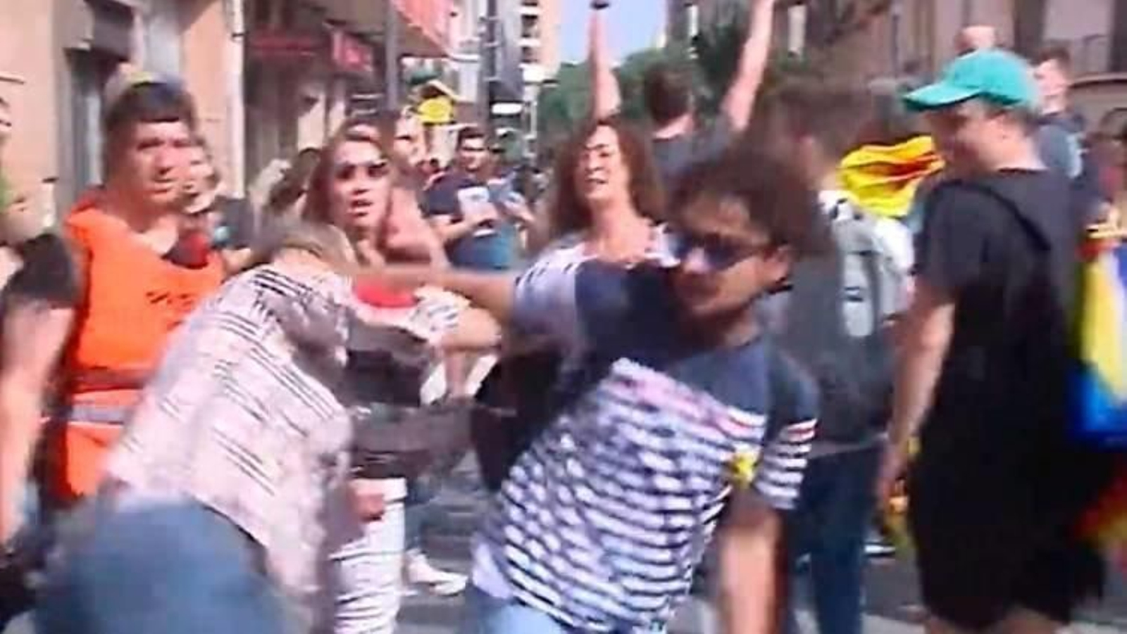 El momento de la agresión.