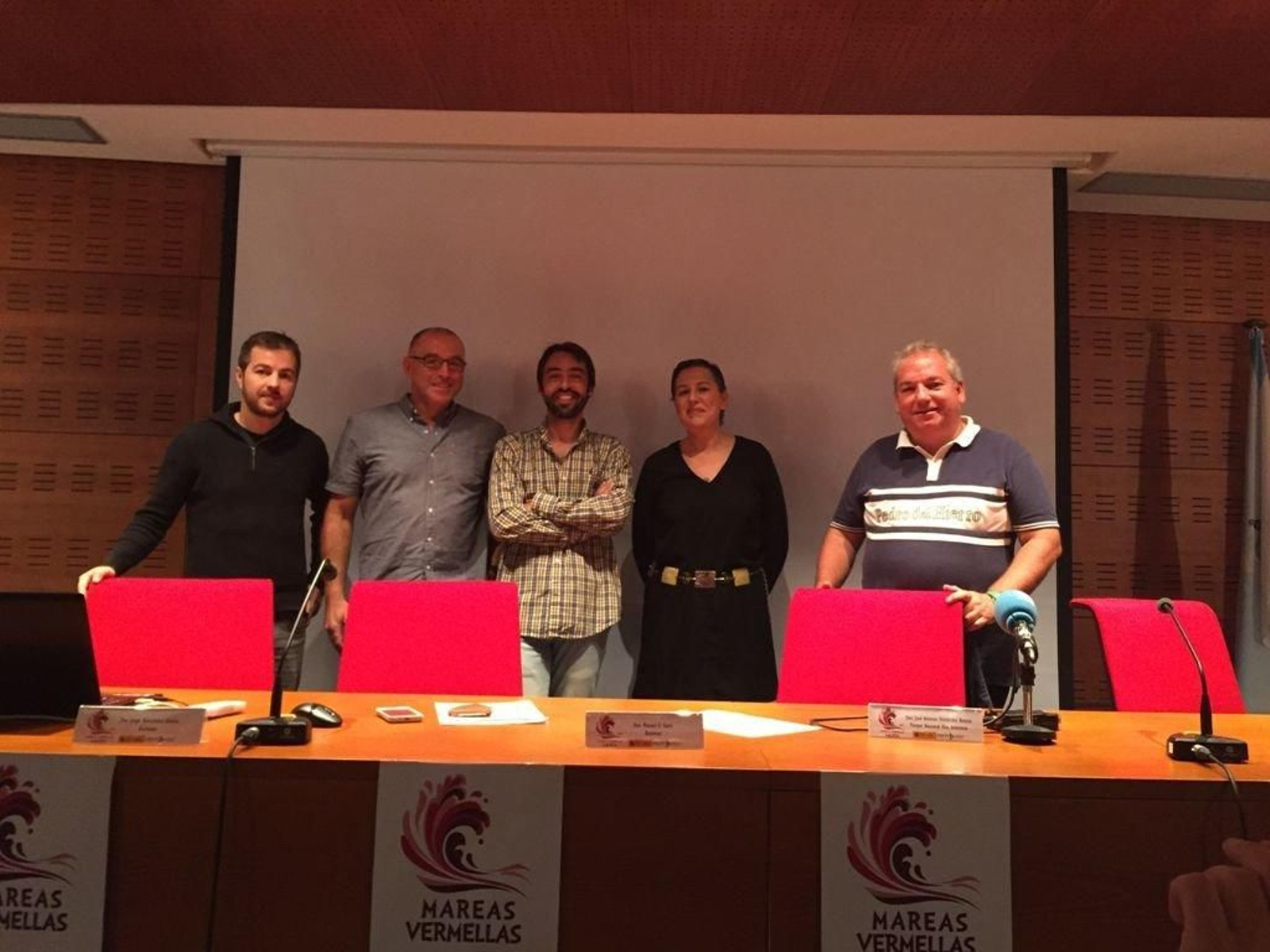 Jorge Fernández Urcera, Manuel Garci, Francisco Rodríguez, Teresa Rivas y José Antonio Fernández.