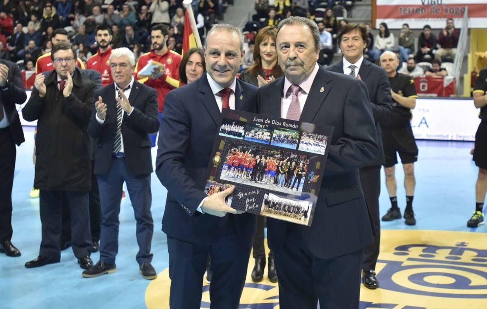 Juan de Dios fue homenajeado en As Travesas en enero de 2018.