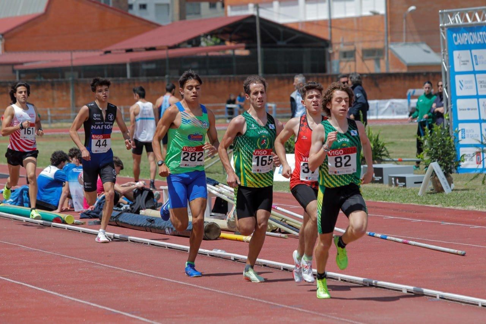 Campeonato Gallego de atletismo, en la pista de Balaídos.