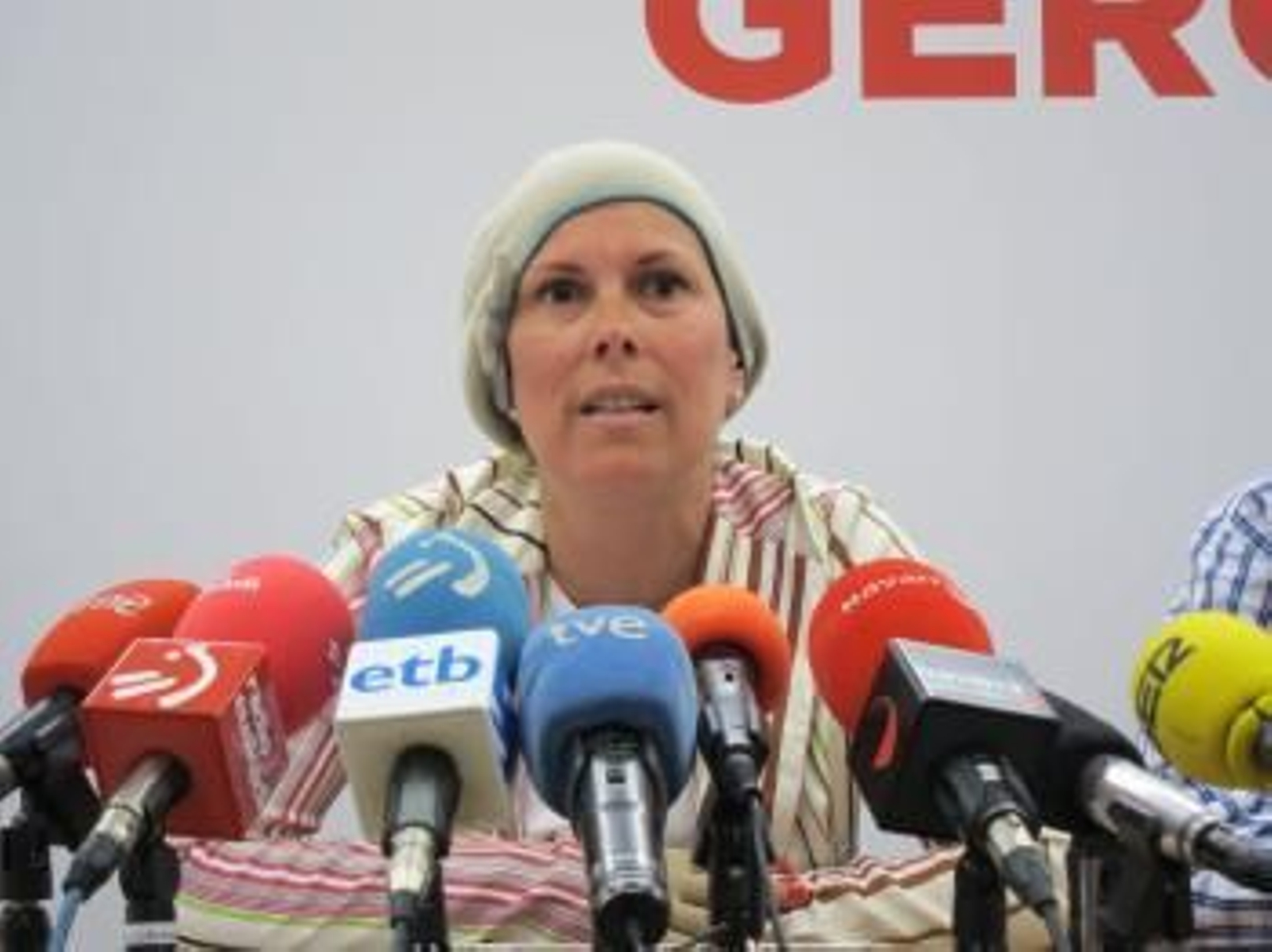 La Diputada De Geroa Bai, Uxue Barkos.