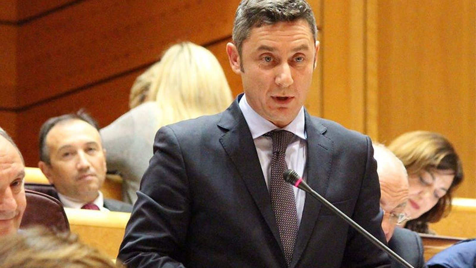 Miguel Fidalgo, en el Senado.