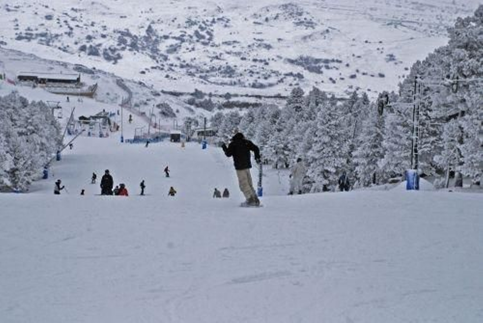Pista de esquí en Aramón.