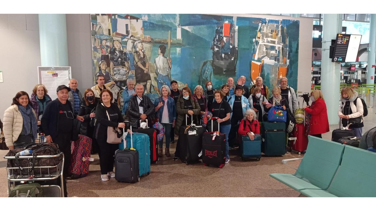 Imagen de la llegada de participantes procedentes de Argentina