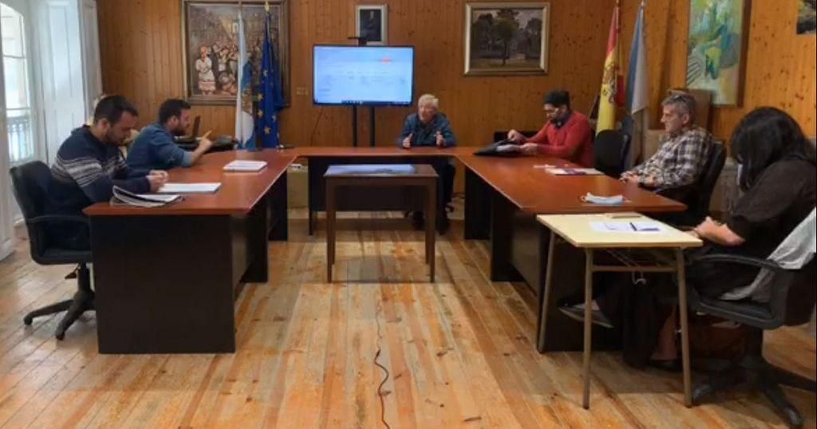 Sesión plenaria de ayer en el Concello de Mondariz Balneario.