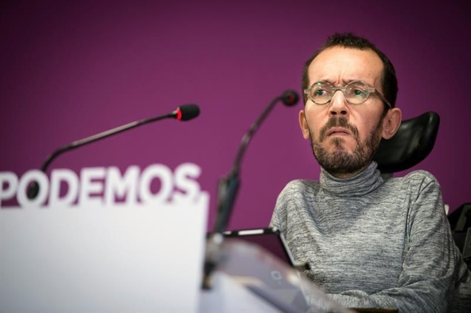 El secretario de Organización de Podemos, Pablo Echenique