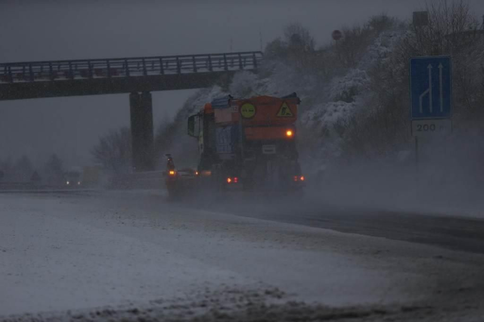 Cortada la A52 por nieve _ Alberte 15