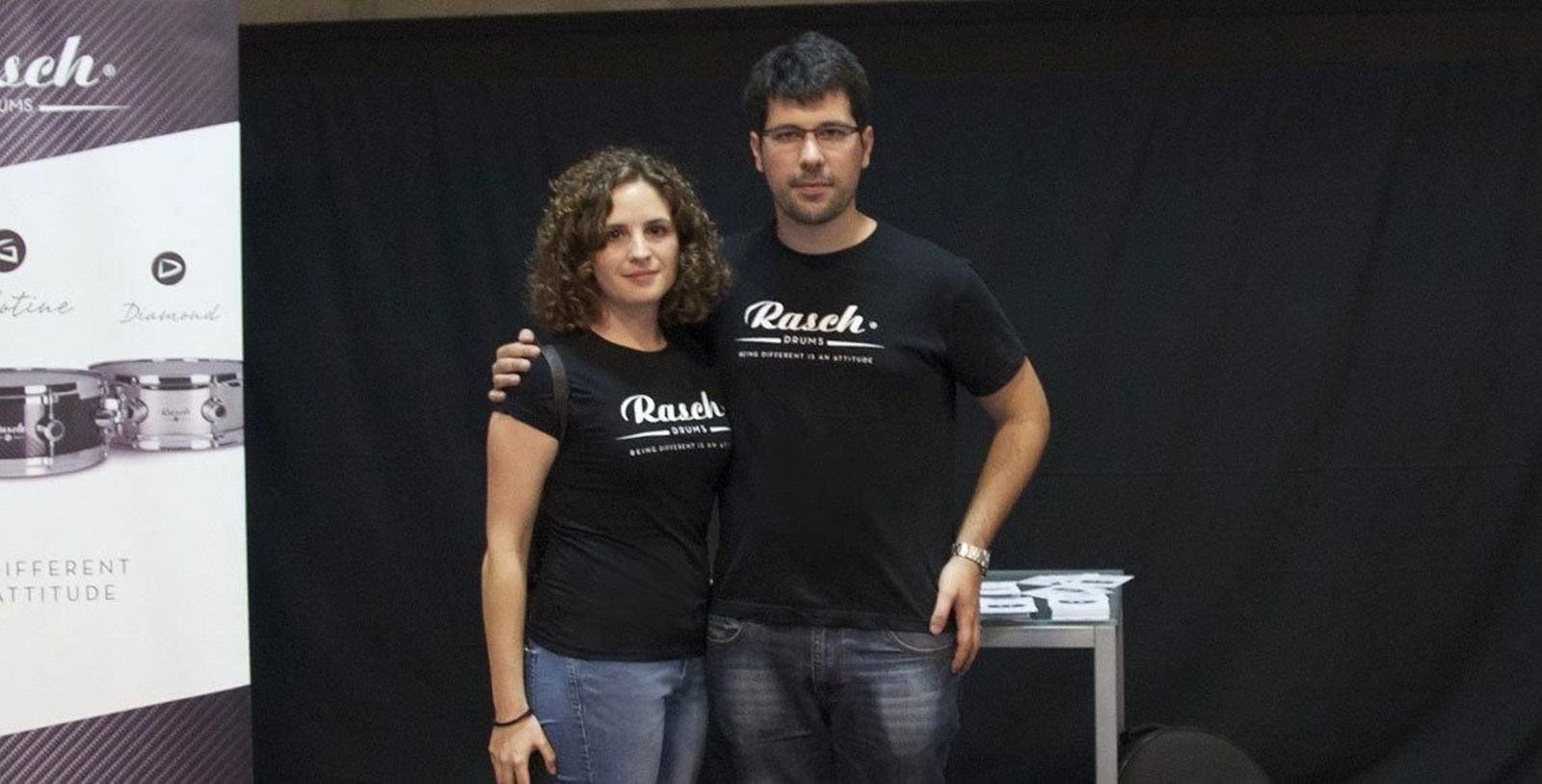 Manuel Ibáñez y Patricia Clemente, segundos clasificados en el Premio Nashville Drum Show de Estados Unidos 2014.