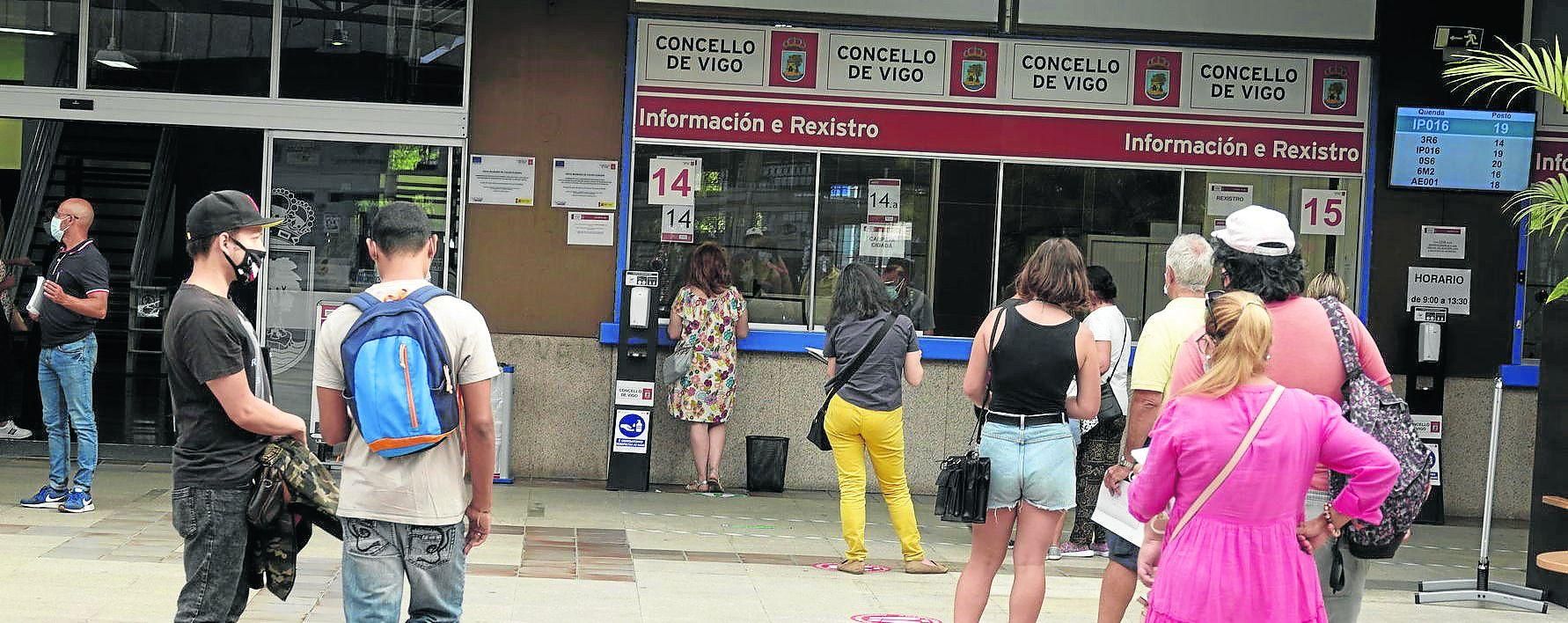 El acceso al Concello continúa siendo con cita previa ante la pandemia, una situación que impulsa los datos de la sede electrónica.