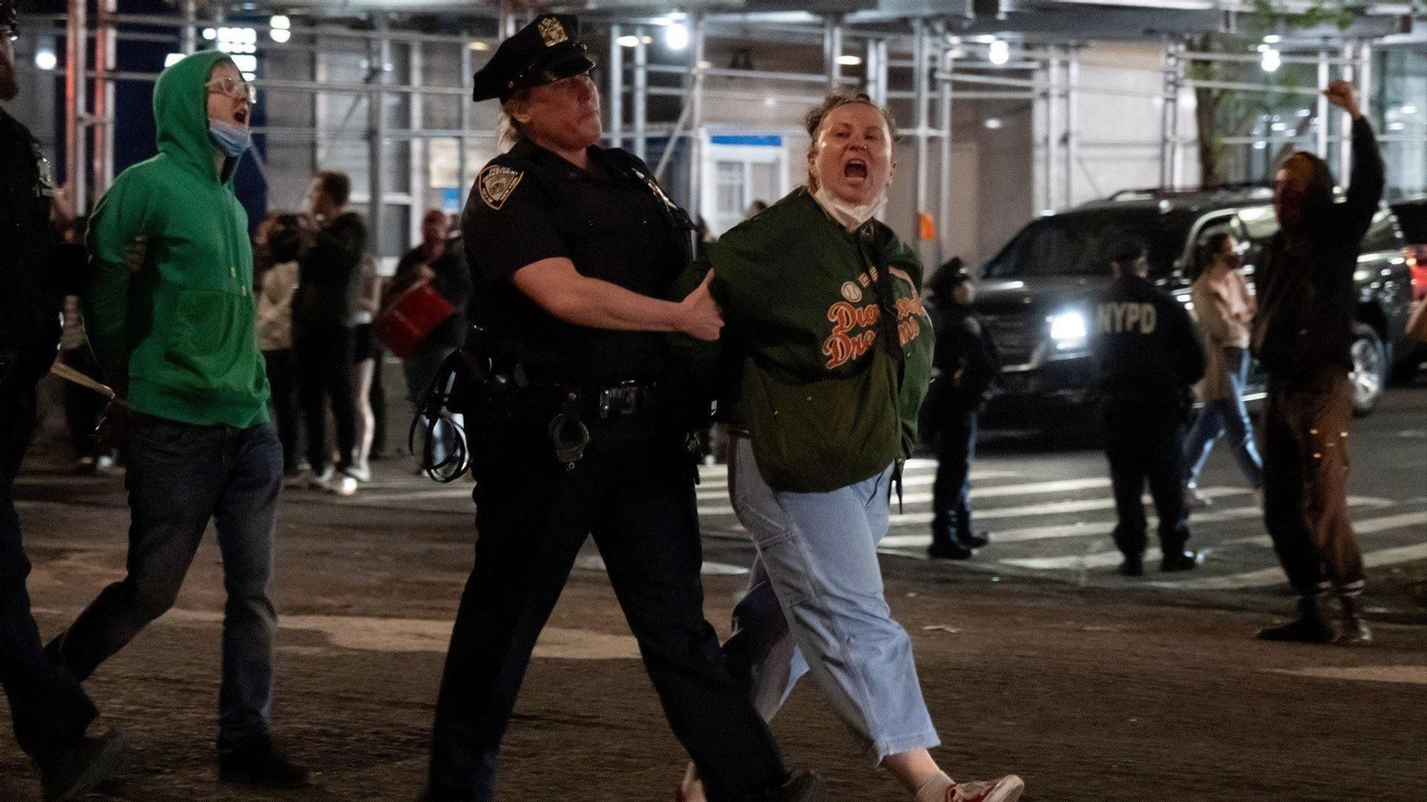 Dos manifestantes arrestados por protestar en la Universidad de Columbia. // Europa Press