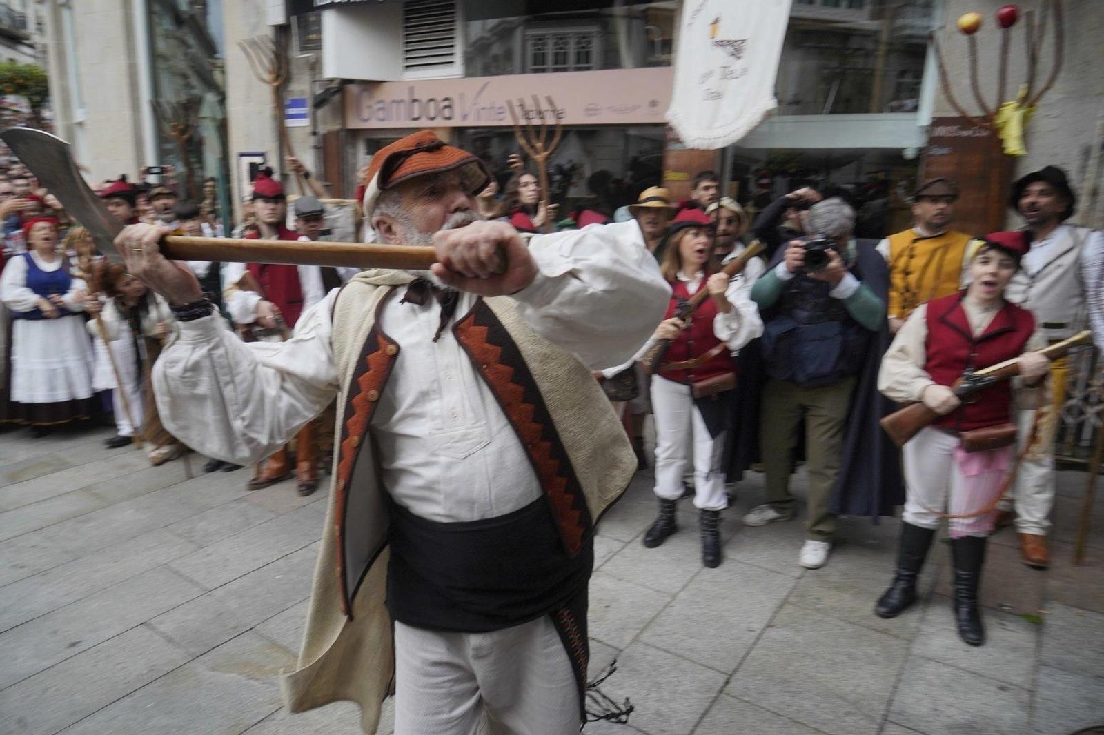 Representación de la Reconquista de Vigo 2024.