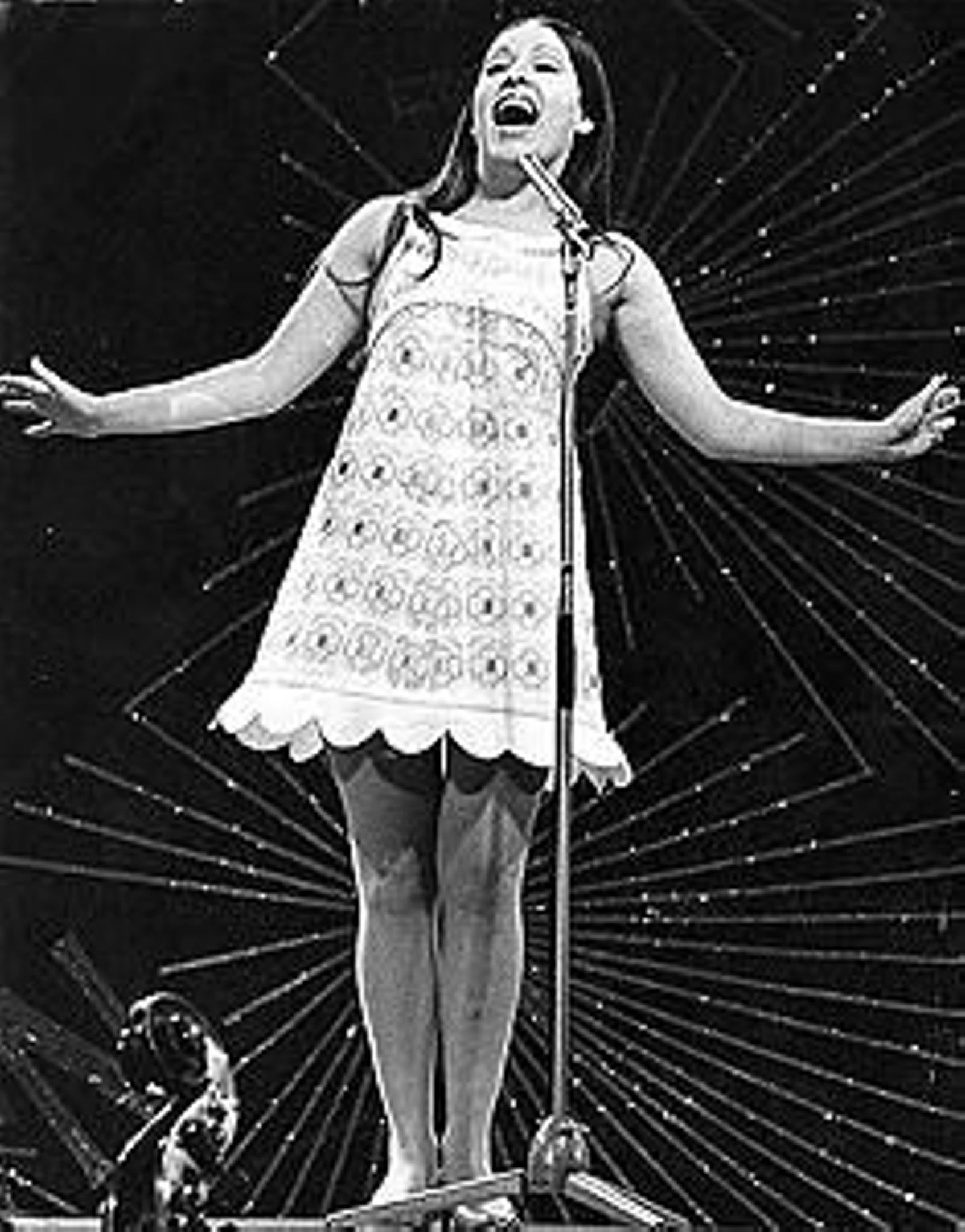 Massiel en el Festival de Eurovisión de 1968.