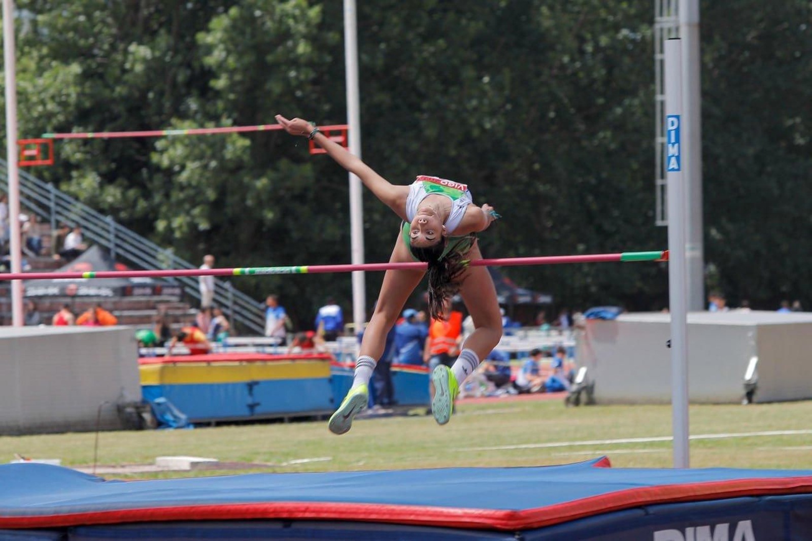Campeonato Gallego de atletismo, en la pista de Balaídos.