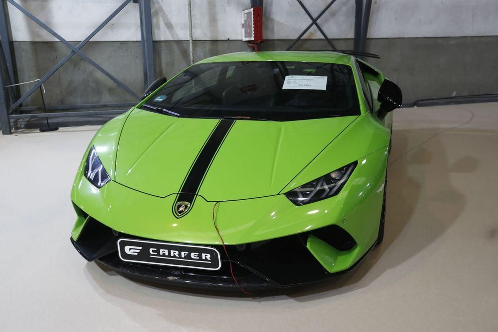 El coche más caro: un Lamborghini Huracan modelo Perfomante: 279.900 euros.