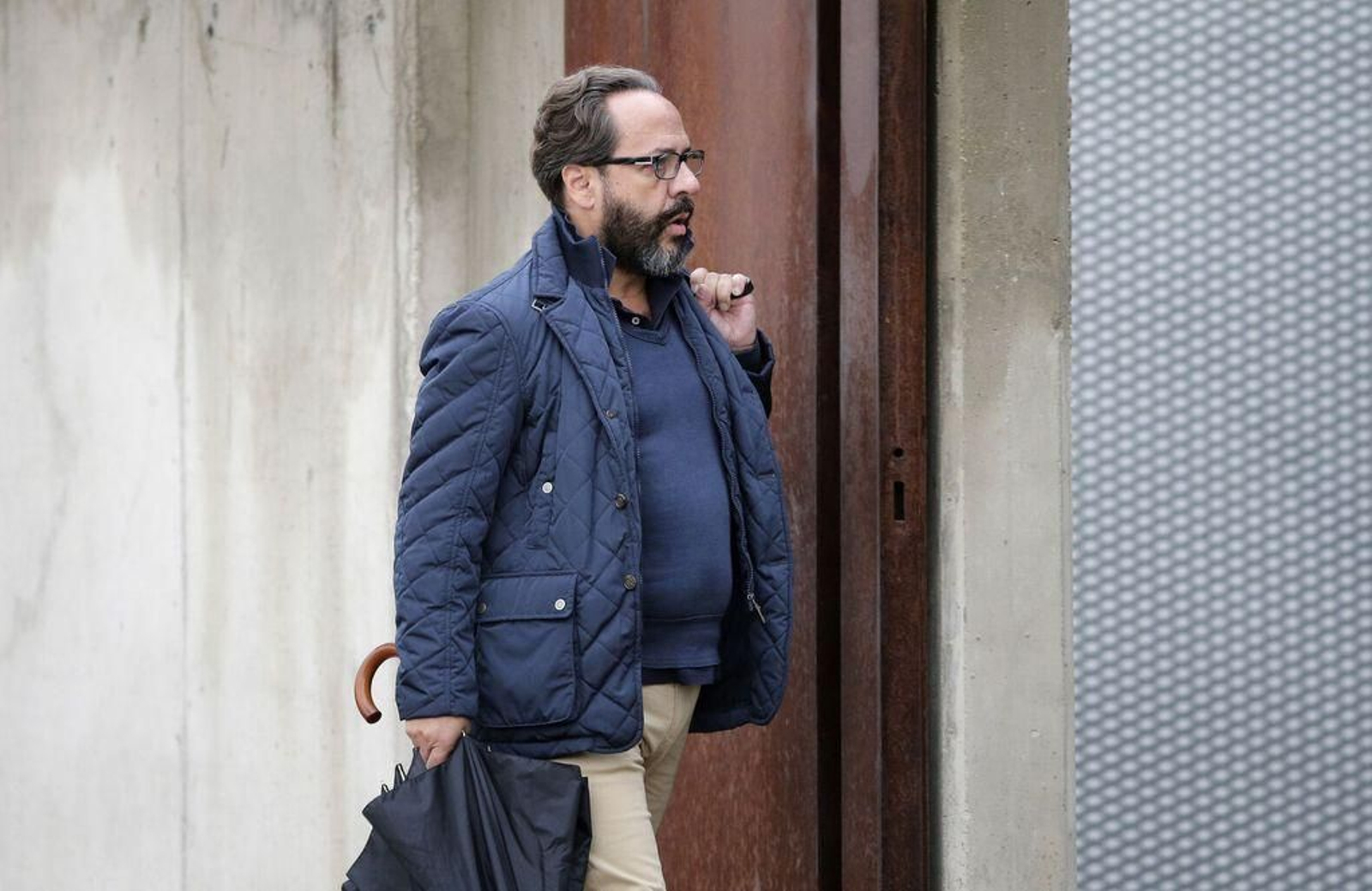 Álvaro Pérez "el Bigotes" en una visita a la Audiencia Nacional.