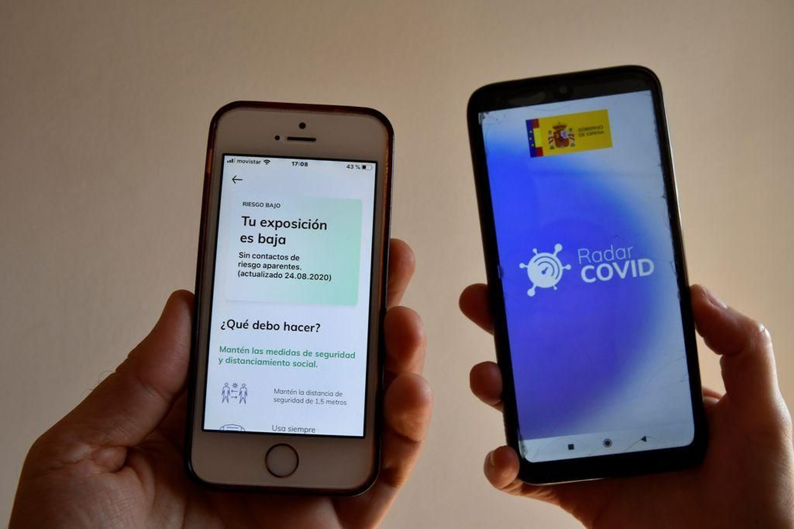 La aplicación Radar Covid para el movil, destinada a evitar a la propagación del virus del covid-19.