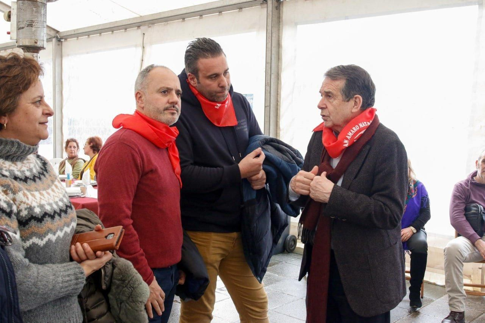 Abel Caballero en la celebración de San Amaro en Matamá.