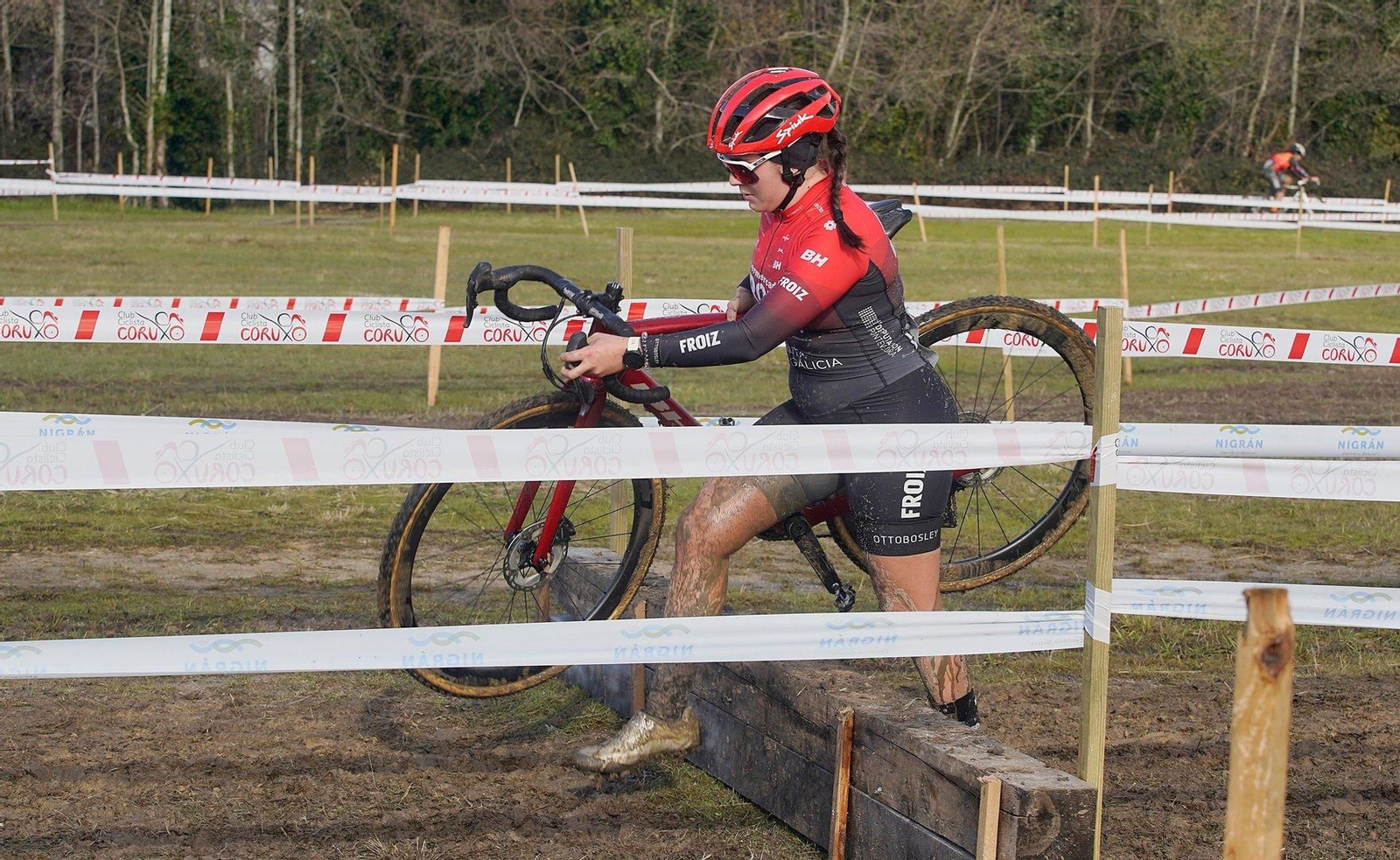 Mulleres na Copa Galicia de ciclocross en Nigrán.