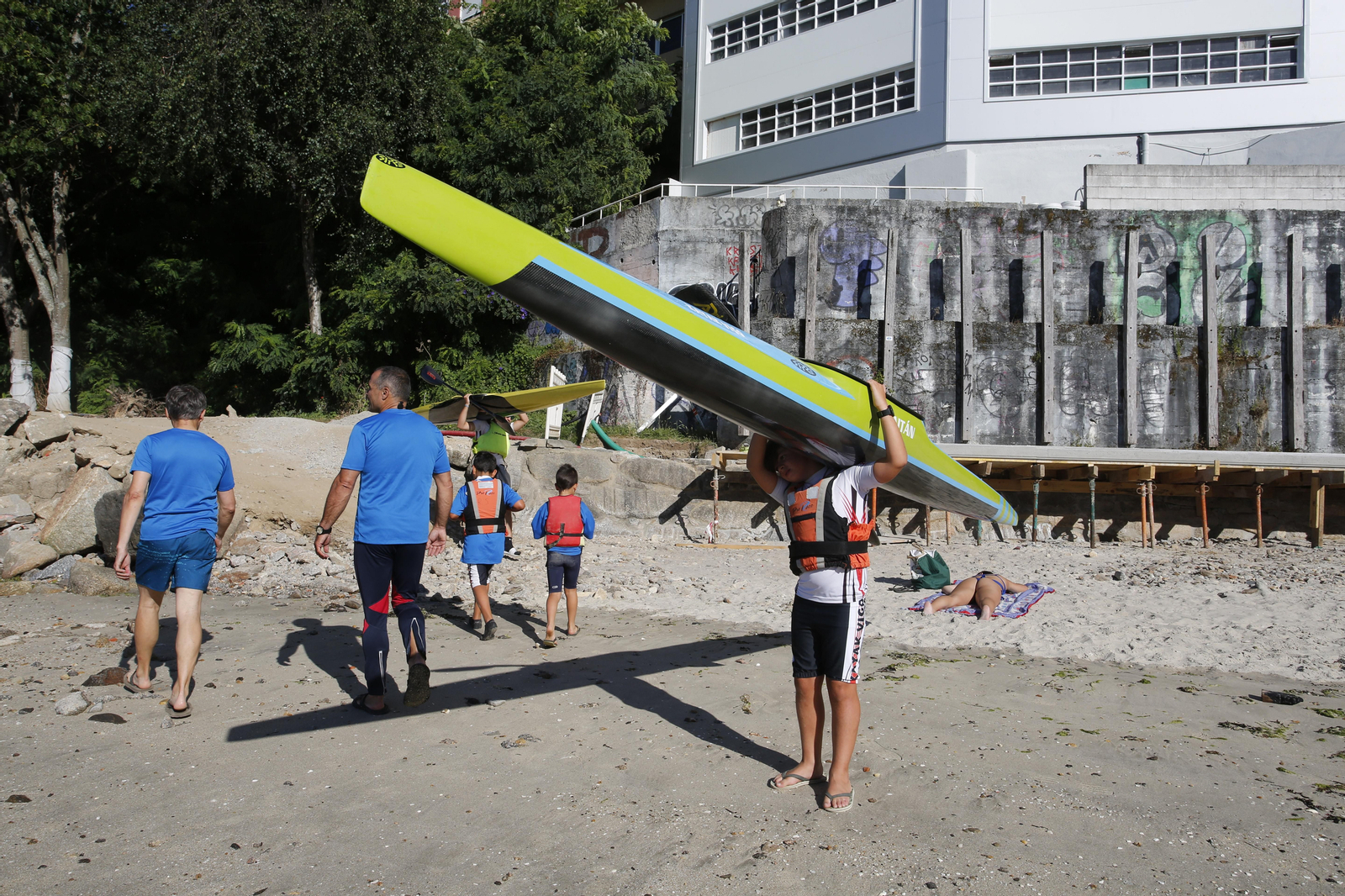 La jornada de entrenamiento especial de la mano de +Deporte Atlántico y el club de piragüismo Kayak Vigo