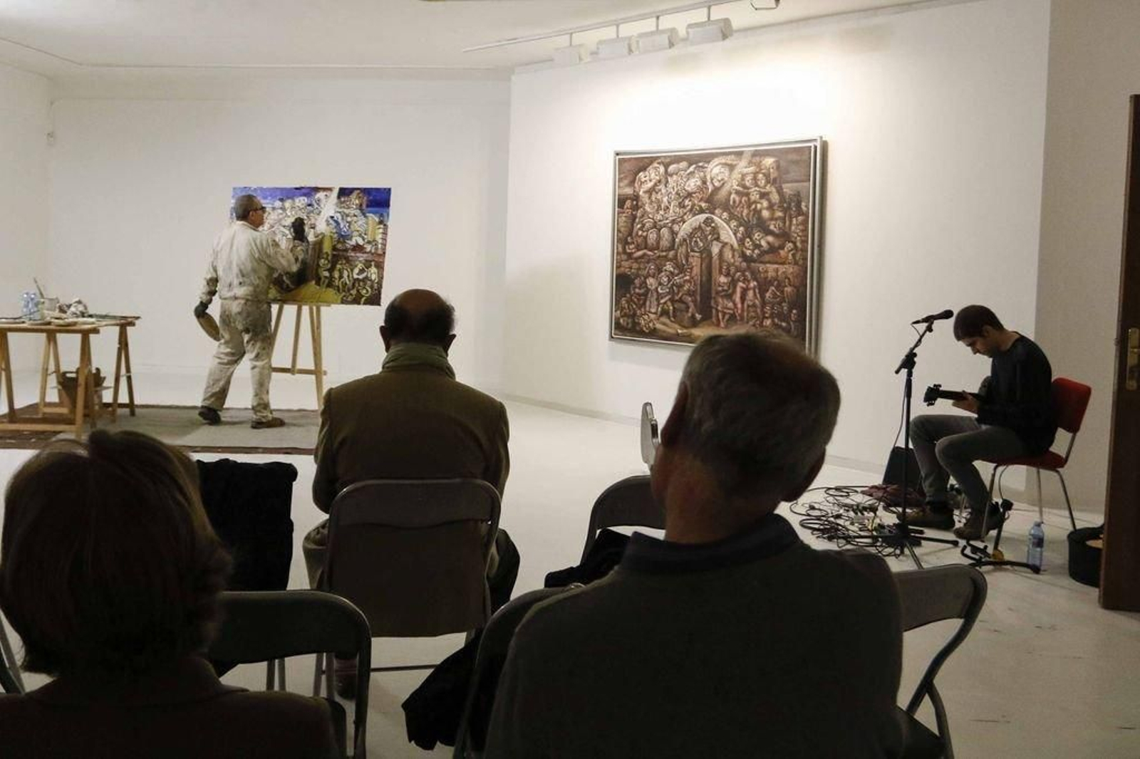 Xabier Correa interpretó el “Trasmundo”, de Laxeiro, con música de Miguel Fraile.