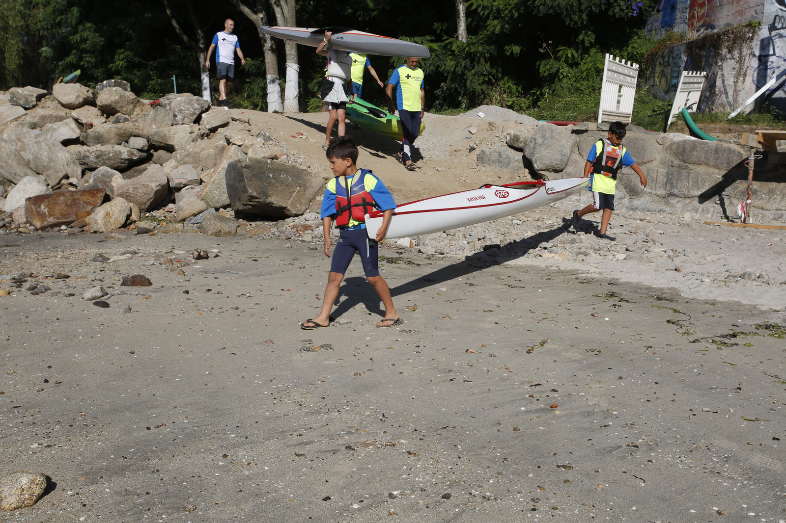 La jornada de entrenamiento especial de la mano de +Deporte Atlántico y el club de piragüismo Kayak Vigo