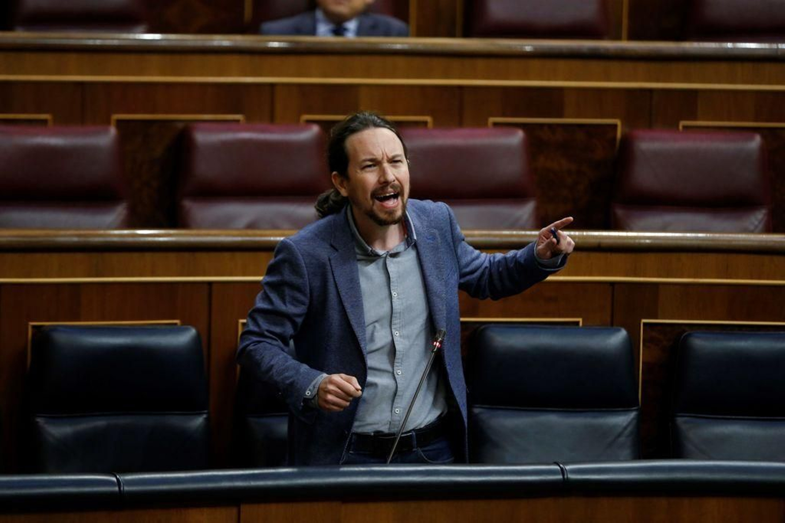 Iglesias, durante una intervención en el Congreso de los Diputados.