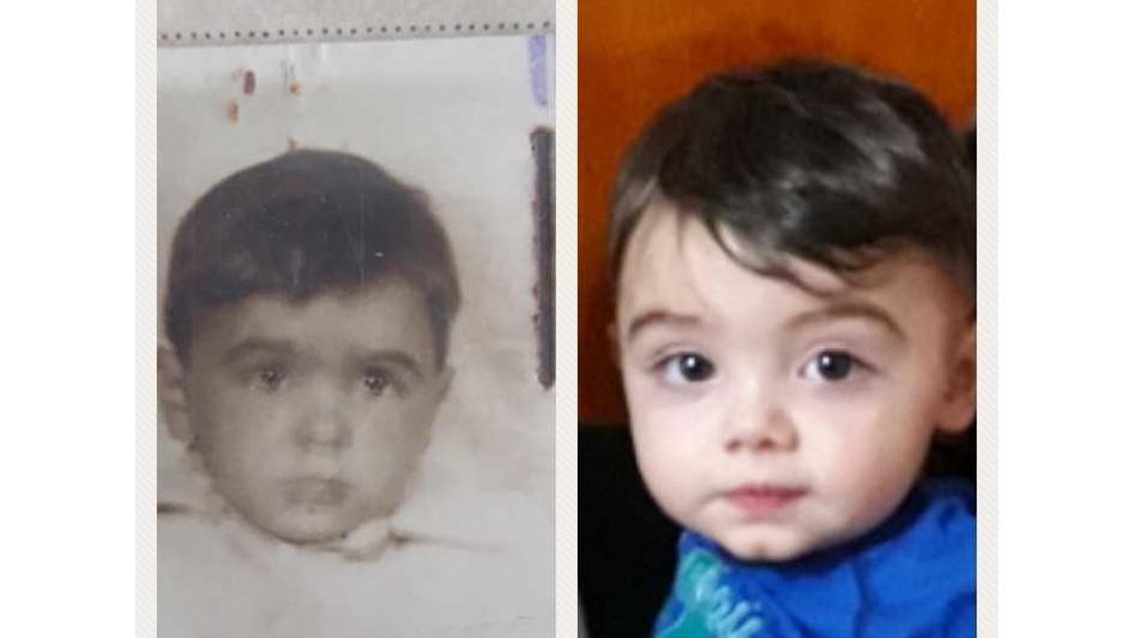 Foto de niño de José González Costa y de su nieto