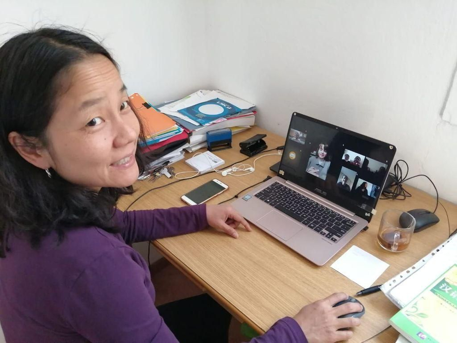 La profesora nativa de Shangai, Lili Wo, también es docente de la Universidad de Vigo.