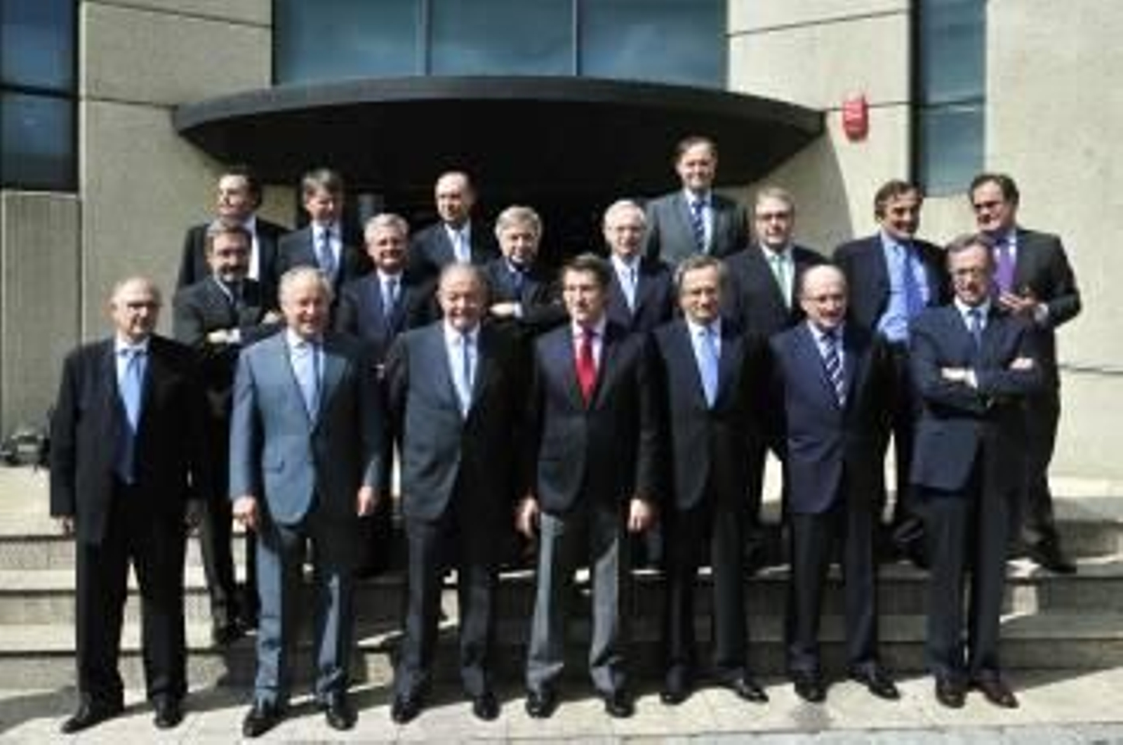 Foto de familia del último consejo de Gas Natural Fenosa en Galicia.