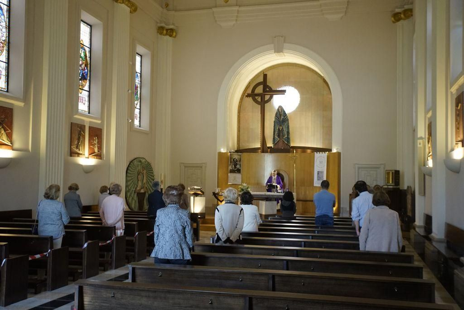 La misa en la parroquia del La Soledad , impartida por monseñor Alberto Cuevas