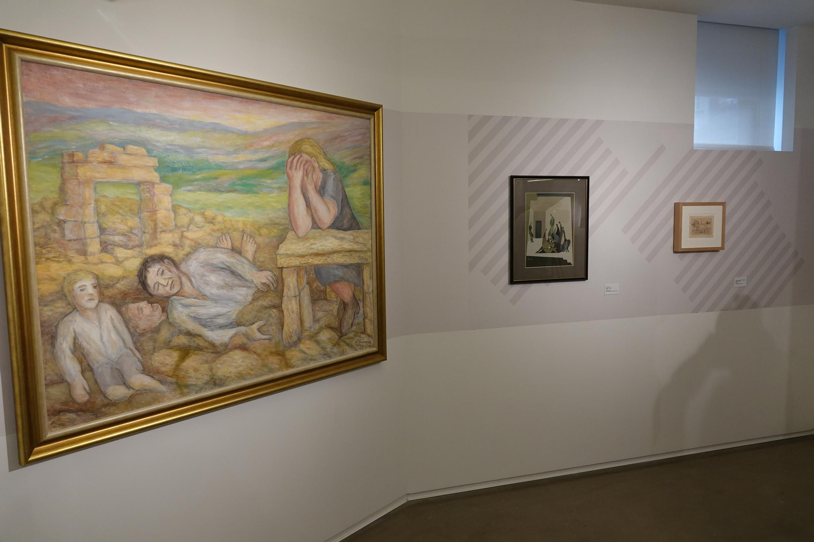 Presentación en la Pinacoteca de "Nos vieiros da arte galega", sobre a colección municipal de Francisco Fernández del Riego.