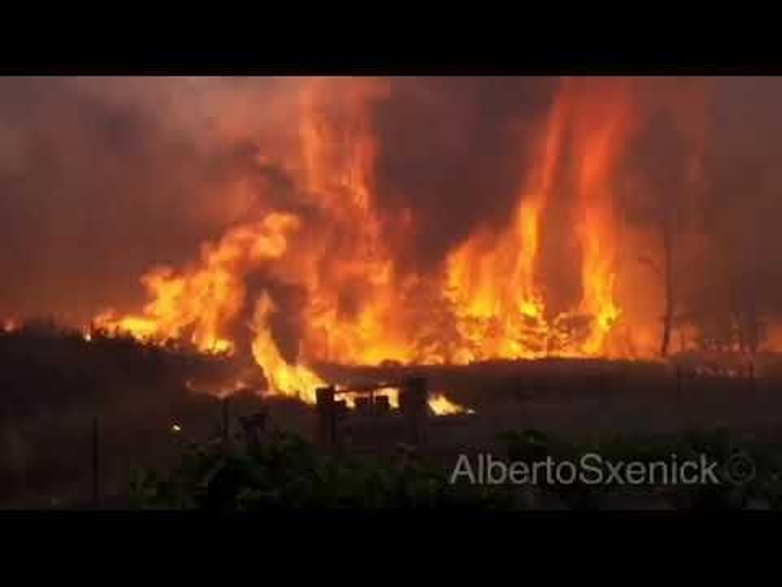 El incendio forestal en Monforte de Lemos