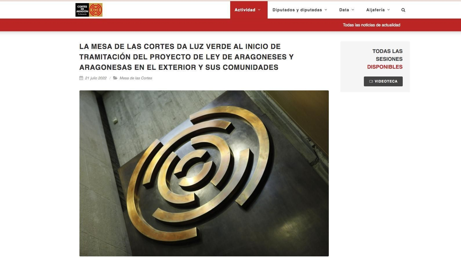 Aragón ley de aragoneses en el exterior