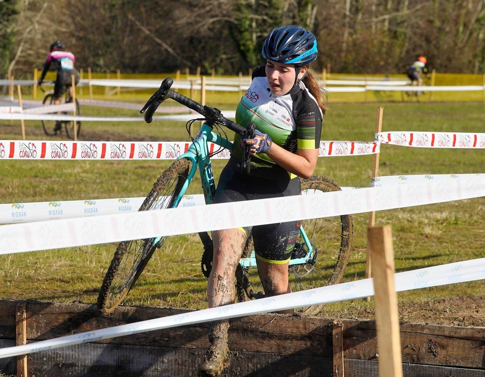 Mulleres na Copa Galicia de ciclocross en Nigrán.