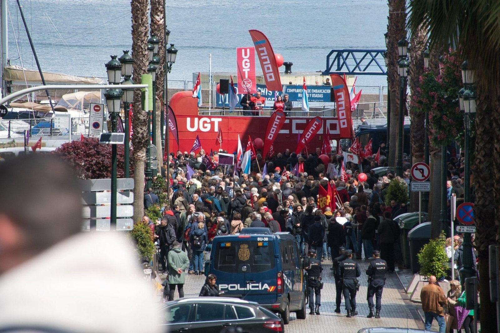 Manifestación UGT y CCOO.