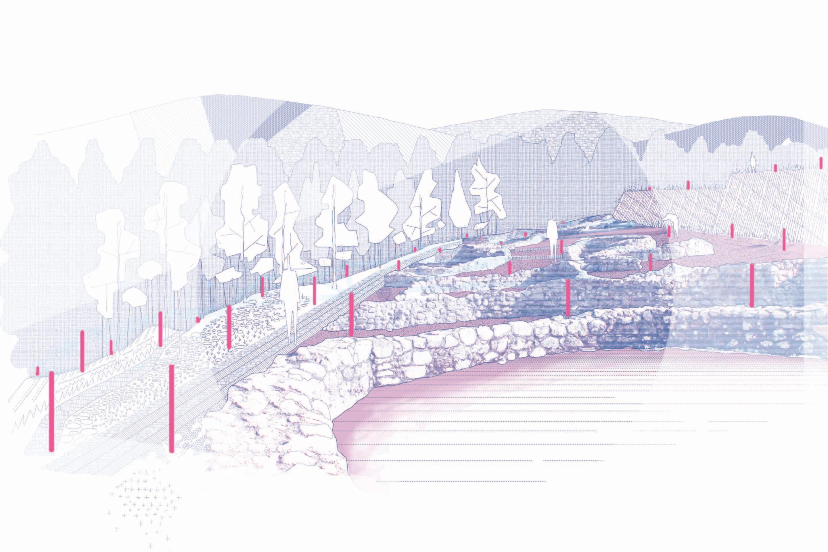 Imagen de cómo se musealizarán los 18ncastros de la provincia.