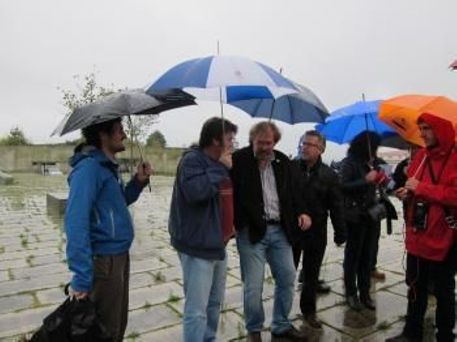 Representantes de CIG, CC.OO., Xunta de persoal y Comité de empresa de la Xunta.