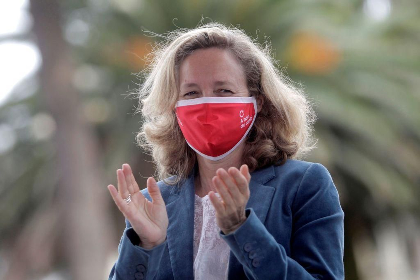 La vicepresidenta del Gobierno, la gallega Nadia Calviño.