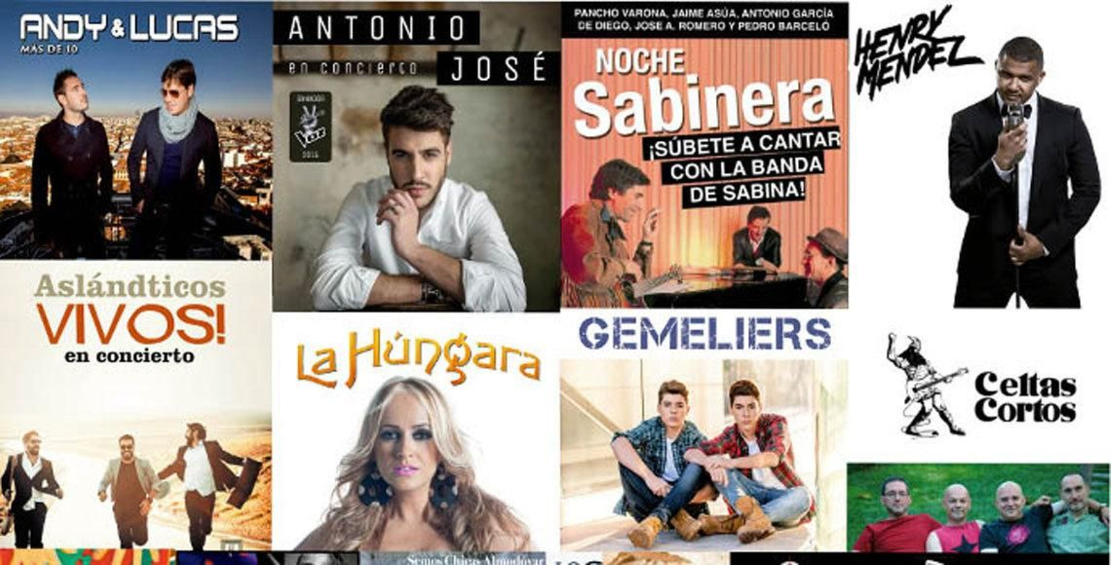 Cartel que anuncia las actuaciones de la Feria de Melilla.